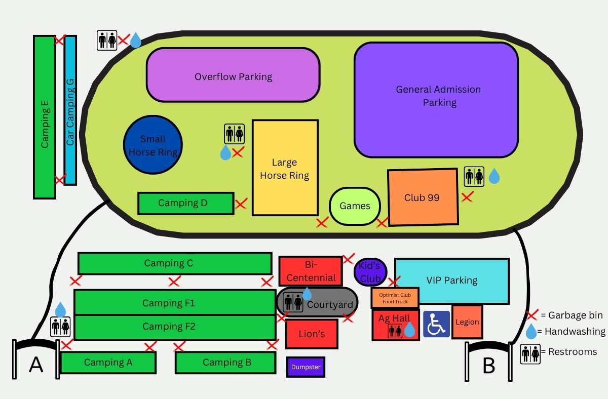 Fairgrounds Map - updated Aug 8